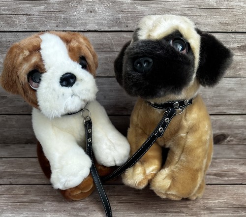 Pug bulldog leads by - &,