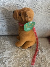 paws merry christmas plush dog